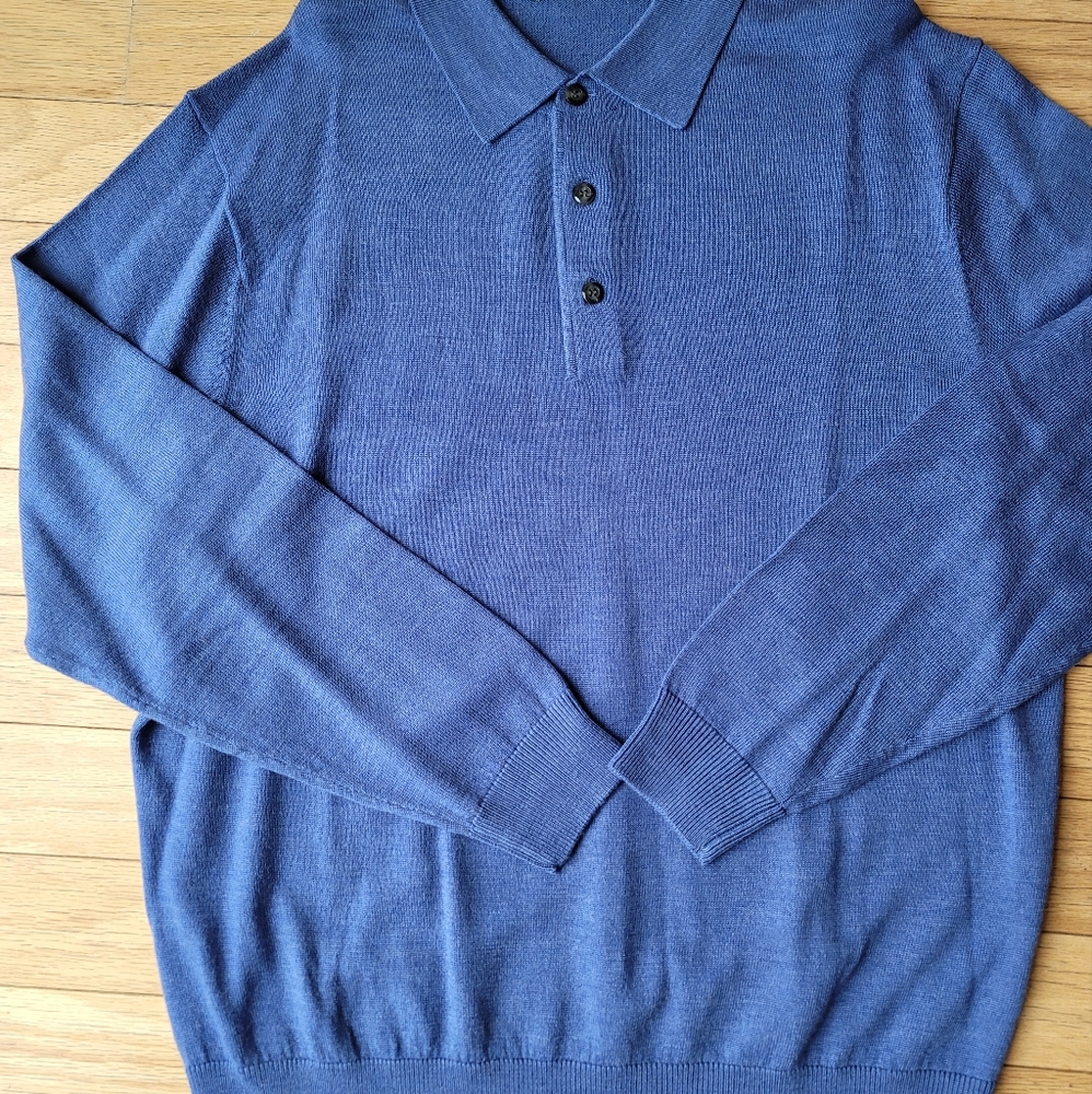 Raffi Cashmere Sweater Blue